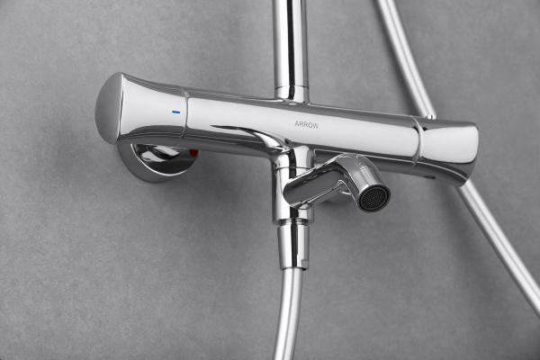 Душевая система с изливом Arrow AMG13SH848U1 хром